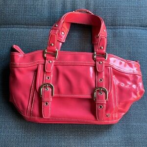 Maxx New York Patent Leather Satchel in Pink